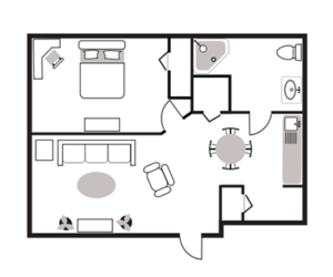 1 Bedroom Apartment Burtons Ridge